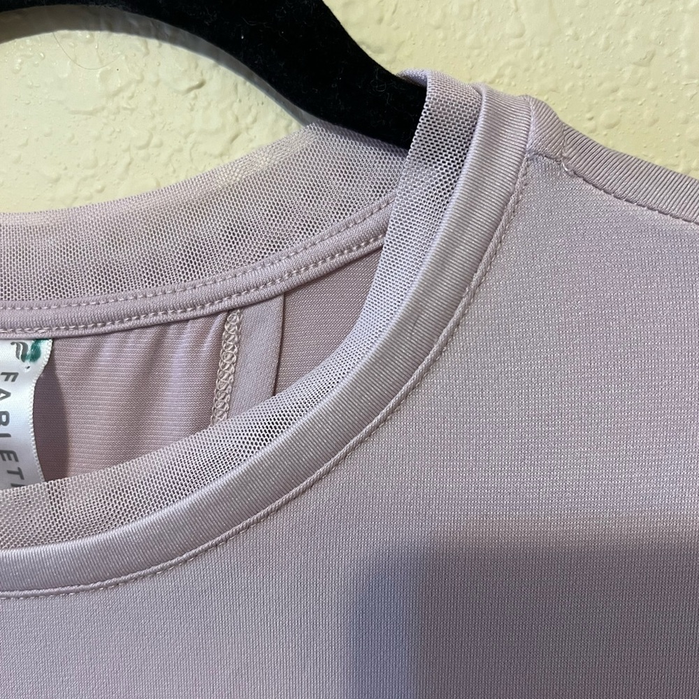 Fabletics Soft Purple Open Back Workout/ Lounge T… - image 7